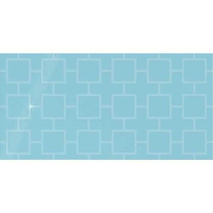 Showscape - Crisp Blue Square Lattice 12X24