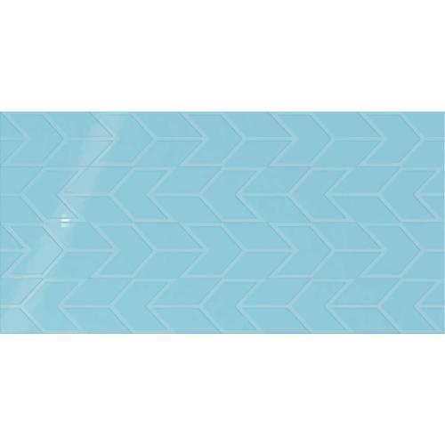 Showscape - Crisp Blue Chevron 12X24