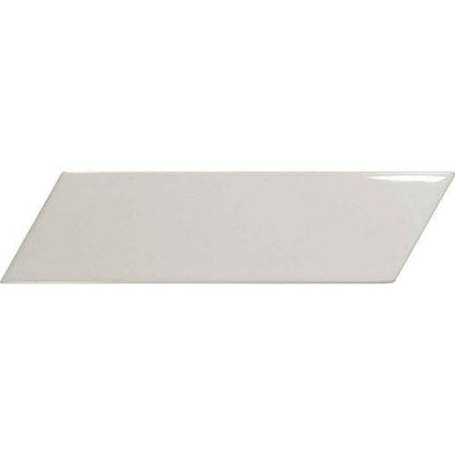 Chevron - Glossy Light Grey Left - 2 X 7