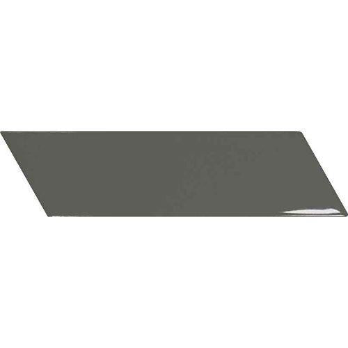 Chevron - Glossy Dark Grey Right - 2 X 7