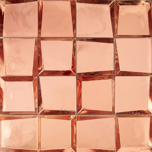 Sideview Glass - Copper 3"X3" Polished
