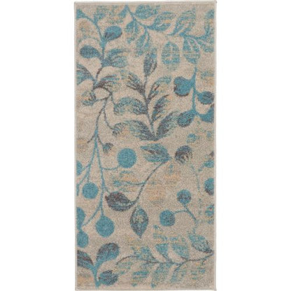 Tranquil Tra03 - IvoryTurquoise