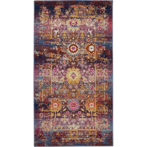 Vintage Kashan Vka03 - RedMulticolor