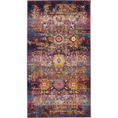 Vintage Kashan Vka03 - RedMulticolor
