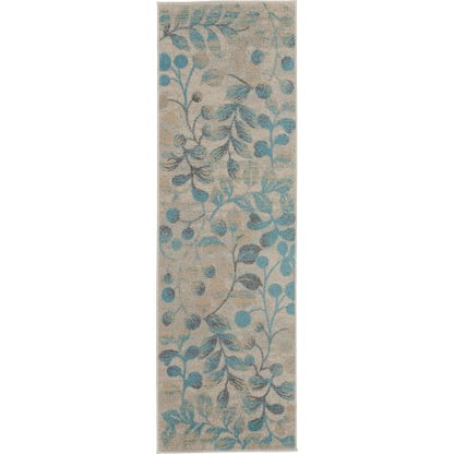 Tranquil Tra03 - IvoryTurquoise