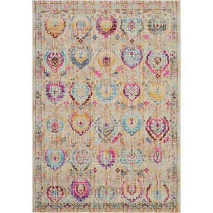 Vintage Kashan Vka04 - IvoryMulticolor