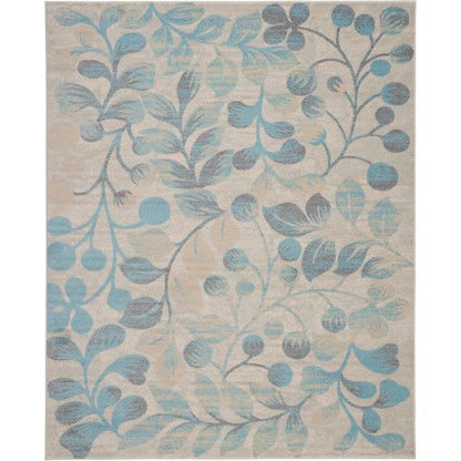 Tranquil Tra03 - IvoryTurquoise