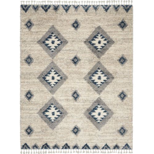 Oslo Shag Osl03 - IvoryBlue