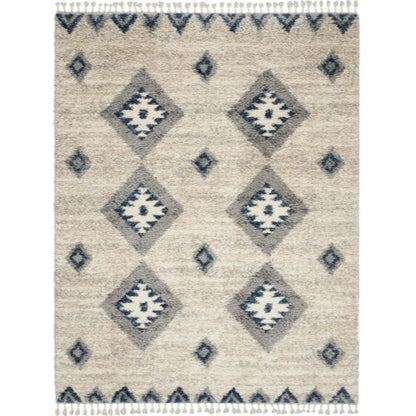 Oslo Shag Osl03 - IvoryBlue