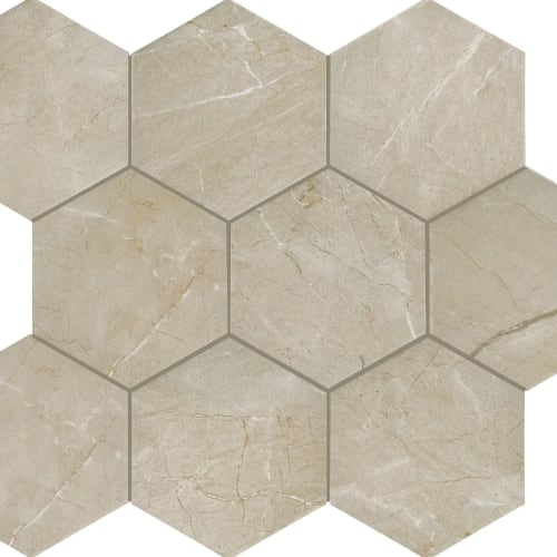 Perpetuo - Elegant Beige Hexagon 8