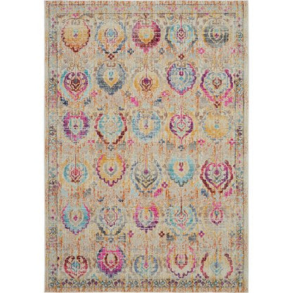 Vintage Kashan Vka04 - IvoryMulticolor