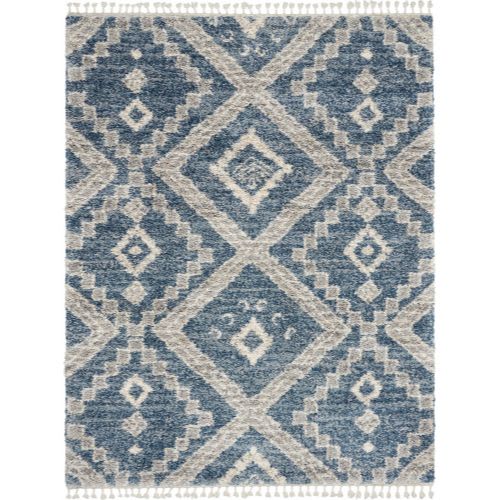 Oslo Shag Osl02 - Denim Blue