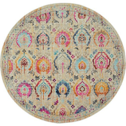 Vintage Kashan Vka04 - IvoryMulticolor